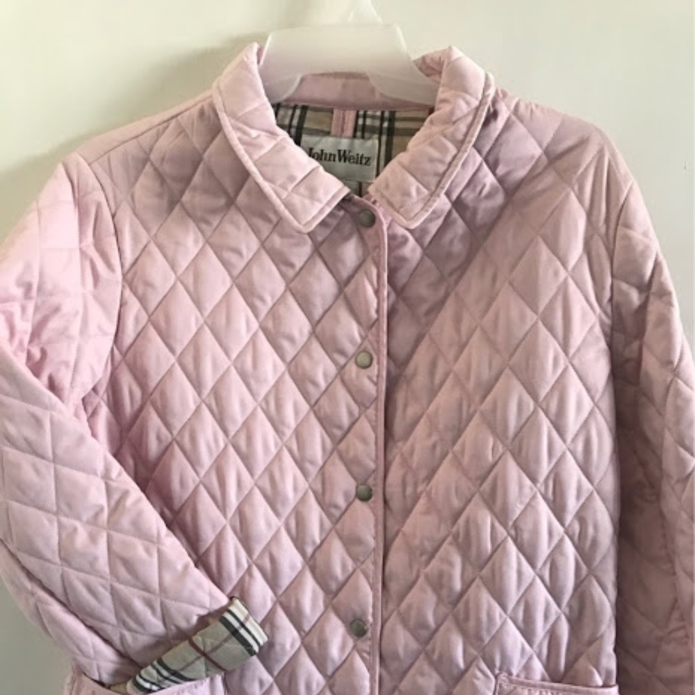 Pink quilted jacket